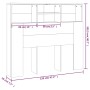 Mueble cabecero blanco brillante 120x19x103,5 cm