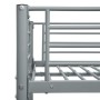 Estructura de litera de metal gris 140x200 cm/90x200 cm