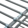 Estructura de litera de metal gris 140x200 cm/90x200 cm