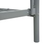 Estructura de litera de metal gris 140x200 cm/90x200 cm