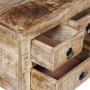 Mesa de centro de madera de mango rugosa 70x70x40 cm