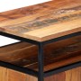 Aparador de madera maciza reciclada y acero 60x35x76 cm