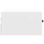 Mesitas de noche de pared 2 uds blanco 35x35x20 cm
