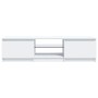 Mueble para TV con luces LED blanco 140x40x35,5 cm