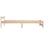 Estructura de cama sin colchón madera maciza de pino 100x200 cm