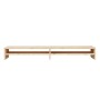 Soporte de monitor madera maciza de pino 100x24x13 cm
