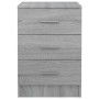 Mesitas de noche 2 uds madera gris Sonoma 38x35x56 cm