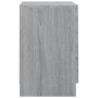 Mesitas de noche 2 uds madera gris Sonoma 38x35x56 cm