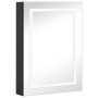Mueble de baño con espejo LED 50x13x70 cm
