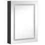 Mueble de baño con espejo LED 50x13x70 cm