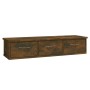 Armario pared madera contrachapada roble ahumado 88x26x18,5 cm