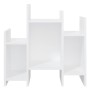 Armario auxiliar de madera contrachapada blanco 60x26x60 cm