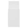 Armario auxiliar de madera contrachapada blanco 60x26x60 cm