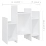 Armario auxiliar de madera contrachapada blanco 60x26x60 cm