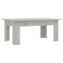 Mesa de centro madera contrachapada gris hormigón 100x60x42 cm