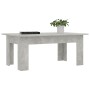 Mesa de centro madera contrachapada gris hormigón 100x60x42 cm