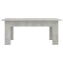 Mesa de centro madera contrachapada gris hormigón 100x60x42 cm
