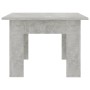 Mesa de centro madera contrachapada gris hormigón 100x60x42 cm