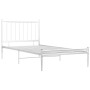 Estructura de cama sin colchón metal blanco 90x200 cm