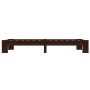 Estructura cama sin colchón madera pino marrón oscuro 90x200 cm