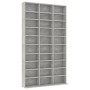 Armario para CDs madera contrachapada gris 102x16x177,5 cm
