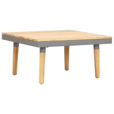 Mesa de centro de jardín madera maciza de acacia 60x60x31,5 cm