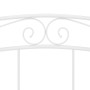 Estructura de cama sin colchón metal blanco 140x200 cm