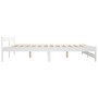 Estructura de cama sin colchón madera de pino blanco 160x200 cm