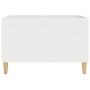 Mueble para discos madera contrachapada blanco 74,5x38x48 cm