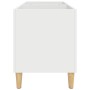 Mueble para discos madera contrachapada blanco 74,5x38x48 cm