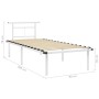 Estructura de cama sin colchón metal blanco 90x200 cm
