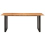 Mesa de comedor de madera maciza de acacia 180x90x76 cm