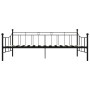 Estructura de cama sin colchón metal negro 90x200 cm