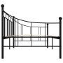 Estructura de cama sin colchón metal negro 90x200 cm