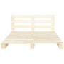 Estructura cama palets sin colchón madera maciza pino 200x200cm