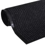 Felpudo alfombra de entrada PVC negro 90x120 cm