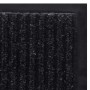 Felpudo alfombra de entrada PVC negro 90x120 cm