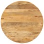 Mesa de comedor madera maciza de mango y acero 110x78 cm