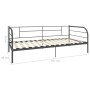 Estructura de cama sin colchón metal blanco 90x200 cm