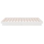 Estructura de cama individual pequeña sin colchón madera blanco