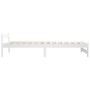 Estructura de cama sin colchón madera de pino blanco 100x200 cm