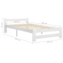 Estructura de cama sin colchón madera de pino blanco 100x200 cm