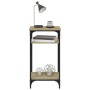 Mesa auxiliar madera contrachapada roble Sonoma 40x30x75 cm