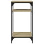 Mesa auxiliar madera contrachapada roble Sonoma 40x30x75 cm
