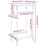 Mesa auxiliar madera contrachapada roble Sonoma 40x30x75 cm