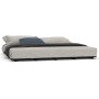 Estructura de cama de madera maciza de pino negro 160x200 cm
