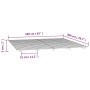 Estructura de cama de madera maciza de pino negro 160x200 cm