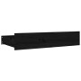 Cajones de cama 4 unidades madera maciza de pino negro
