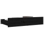Cajones de cama 4 unidades madera maciza de pino negro