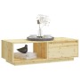 Mesa de centro de madera maciza de abeto 110x50x33,5 cm